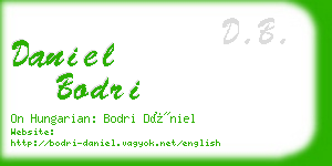daniel bodri business card
